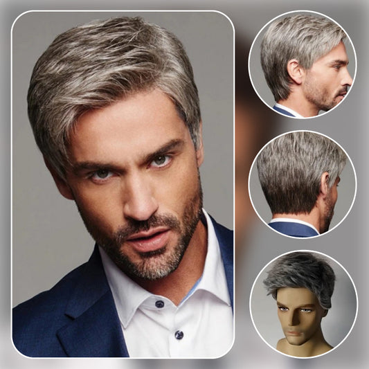 [Best Gift For Him] Men’s Handsome Wavy Wig