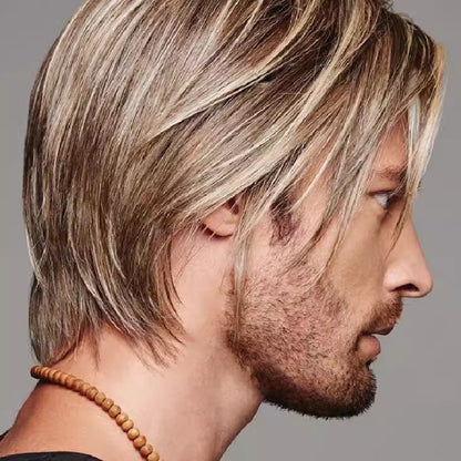 [Best Gift For Him] Men’s Handsome Wavy Wig