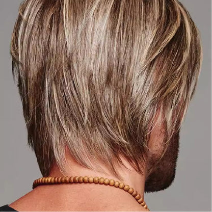 [Best Gift For Him] Men’s Handsome Wavy Wig