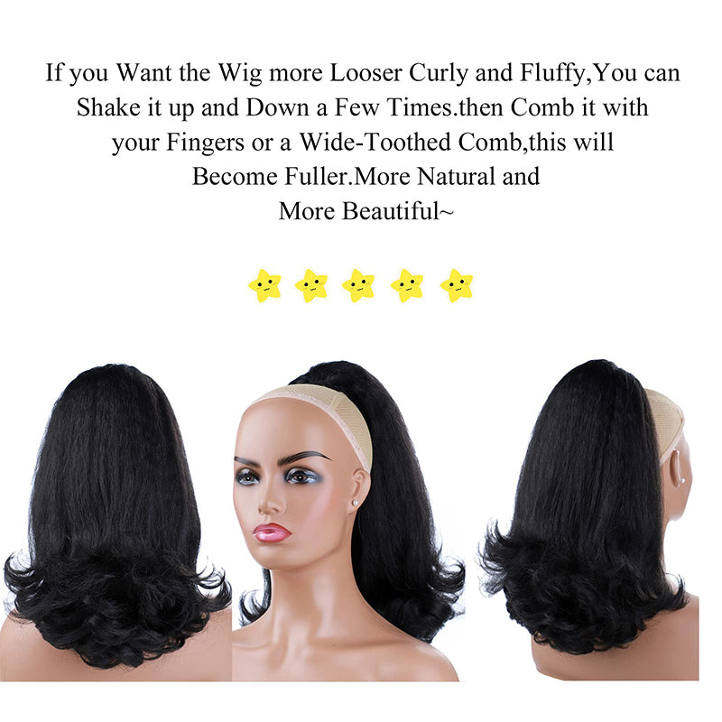 Ponytail Extension Drawstring Wig