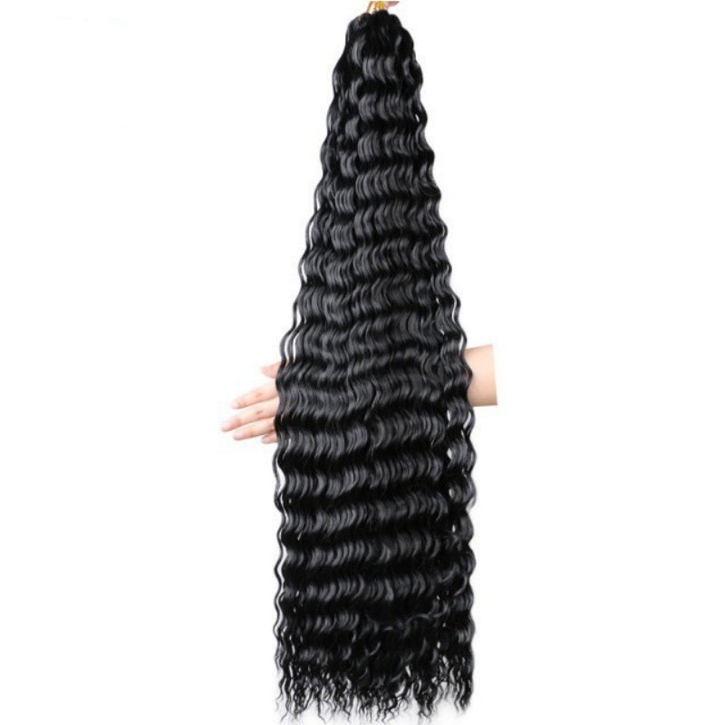 Deep Wave Curly Crochet Braiding Hair for Women