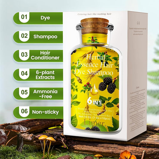 Natural Black Hair Dye Shampoo