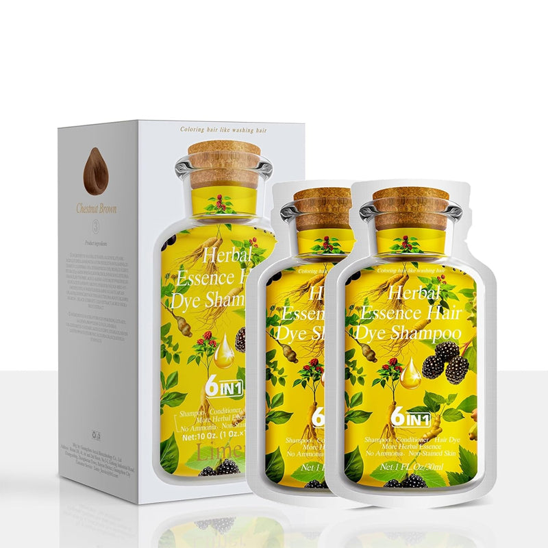 Natural Black Hair Dye Shampoo