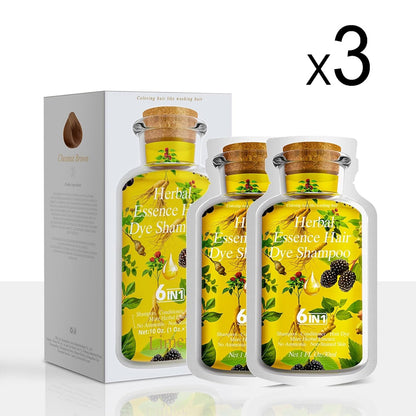 Natural Black Hair Dye Shampoo