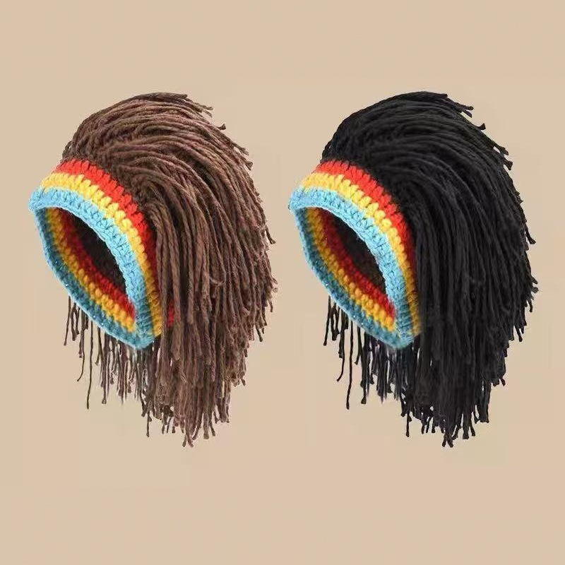 Unisex Knitted Dreadlock Wig Hat
