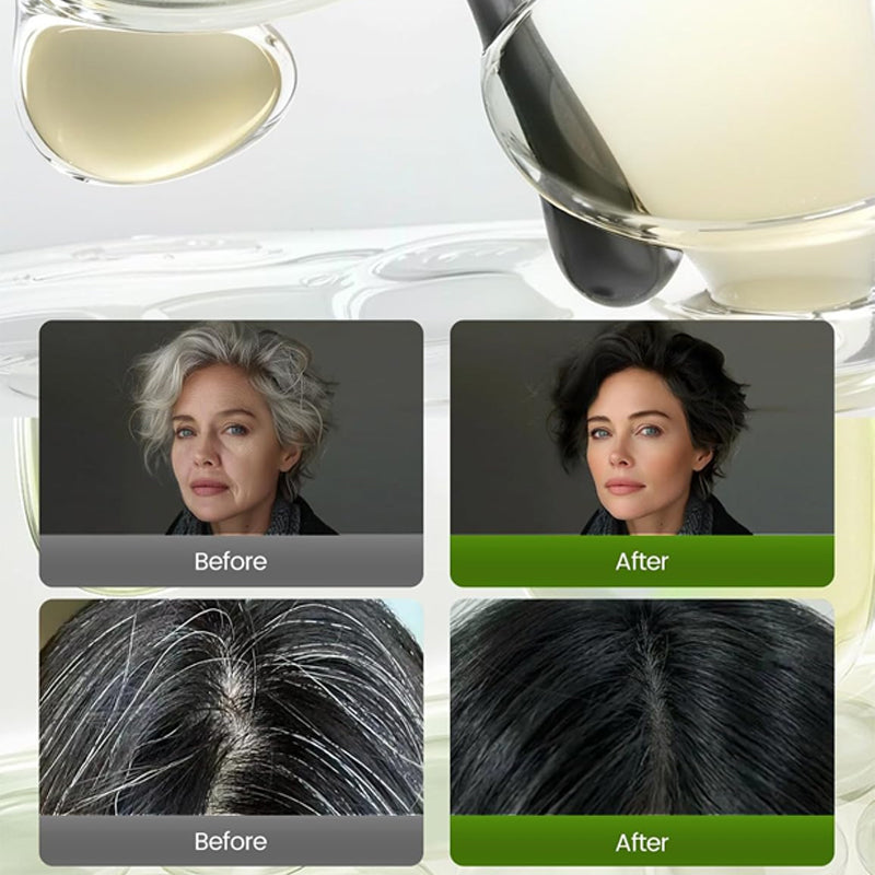 Natural Black Hair Dye Shampoo