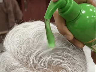 Hair coloring demonstration