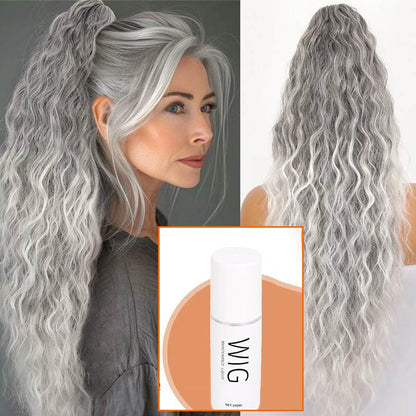 ⏳Limited 50% discount! 🎁 18" curly ponytail extension – High-temperature fibers, double attachment (clip + cord), natural volume & all-day comfort! 💇‍♀️✨
