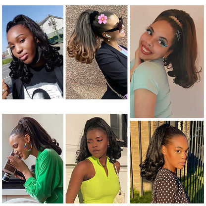 Ponytail Extension Drawstring Wig