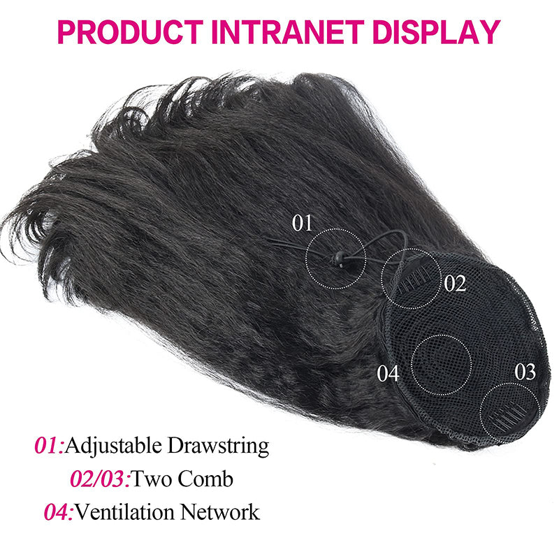 Ponytail Extension Drawstring Wig