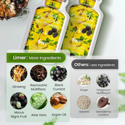 Natural Black Hair Dye Shampoo