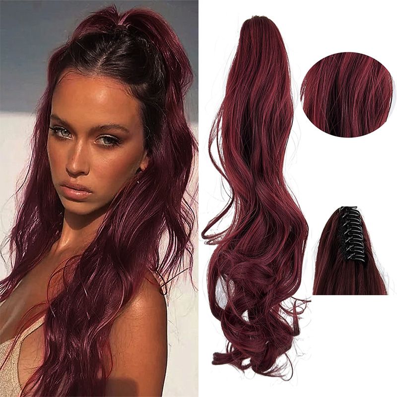 Dreamy Wavy Ponytail Hair Extensions with Clips