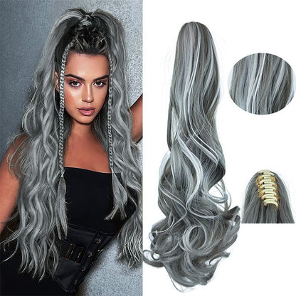 Dreamy Wavy Ponytail Hair Extensions with Clips