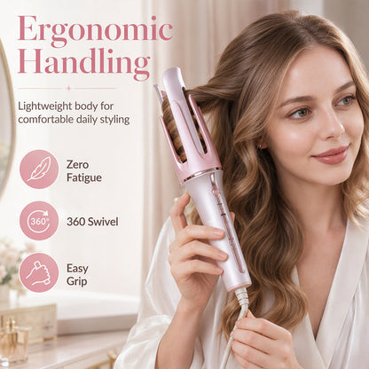 🔥Hot Sale 50% OFF🔥 Auto Rotating Curling Wand – Helps Create Salon-Like Curls, Anti-Scald Shell & Auto Shut-Off, for Most Hair Types 💇