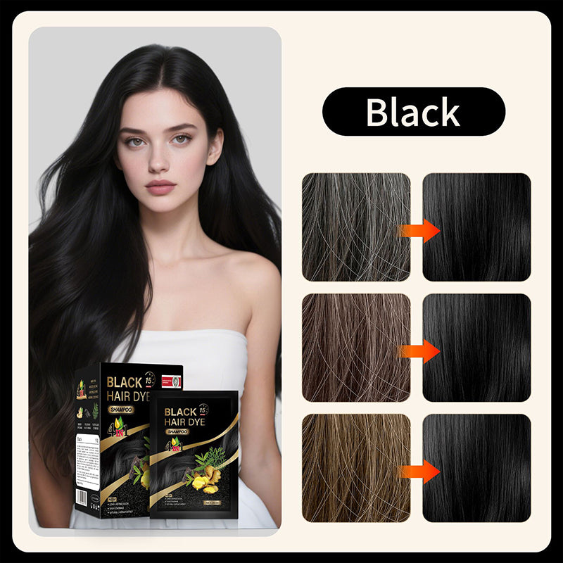 🥳2026 HOT SALE🥳💞50K+ SOLD! 🌸🌿 4‑in‑1 Herbal Hair Dye Shampoo – cleans, conditions, colours & repairs in one wash. Covers greys root‑to‑tip. Plant‑based, gentle formula – no messy mixing, no salon visits! 💇‍♀️✨